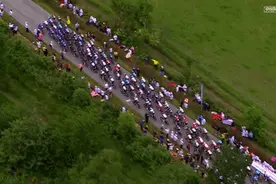 追光｜环法罕见连环大摔车图片