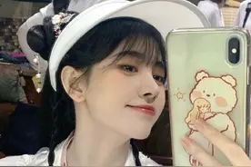 鞠婧祎花戎造型对镜自拍 新剧古装造型曝光图片