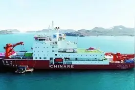 世界首艘双向破冰极地科考船！“雪龙2”号技能满格图片