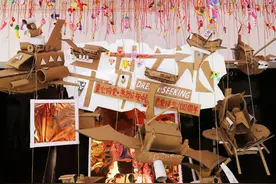 龙岗区机关幼儿园展出“寻梦之旅”2021届大班毕业美术作品图片