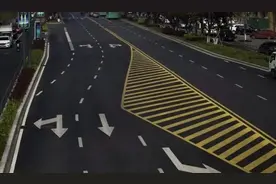 这种“鱼肚”状标线，遇到了该怎么走？图片