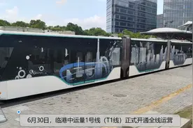 临港中运量T1正式运营！往返滴水湖泥城不用挤公交啦图片