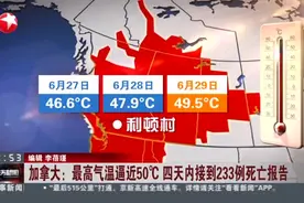 加拿大：最高气温逼近50℃  四天内接到233例死亡报告视频封面