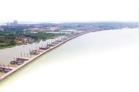 全线九成以上为高架，箱梁预制火力全开，绿色施工保护水域，武阳高速武鄂段年底基本贯通图片