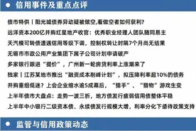21信用预警周报丨阳光城债券异动疑被做空、远洋资本200亿并购红星地产、央行重罚违规泄露客户信息图片
