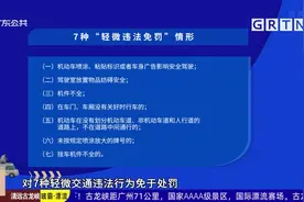 广东交警实行新规对轻微交通违法行为不处罚视频封面