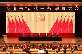 商务部召开“两优一先”表彰大会图片