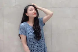 百钩不厌的葱，夏季女士亚麻葱花长裙（有编织图解）图片
