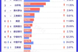 最新中国公司市值500强：13家破万亿！宁德时代、招行挺进前十，还有哪些入围？（名单）图片