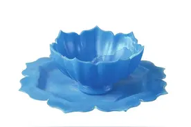 打开眼界丨震撼眼球这件莲花形玻璃盏美得真不可思议图片