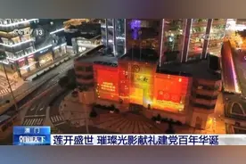莲开盛世 澳门以璀璨光影献礼建党百年华诞图片