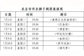 河北梆子唱响台湖，7天好戏不断图片