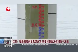 江苏：梅雨期降雨量总体正常  主要河湖库水位均低于汛限视频封面