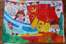 浪口社区百人绘制手抄报，齐心献礼建党100周年图片