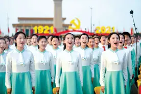 揭秘！建党百年庆祝大会上七首经典歌曲背后的故事，你都会唱吗？图片