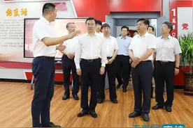 吉林省教育厅党组书记调研指导白城师范学院党史学习教育工作图片