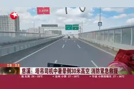 慈溪：塔吊司机中暑晕倒30米高空  消防紧急救援视频封面