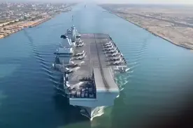 英国女王号航母已经抵达红海，开始第二阶段部署行动图片