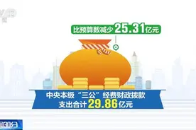 2020年中央“三公”经费支出29.86亿元 比预算数减少25.31亿元图片