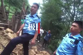 羊圈倒塌5只小羊被困，警察蜀黍徒手挖砖石将其救出图片