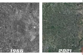 卫星看四川｜同一视角跨越55年 从60万米高空见证成都之变图片