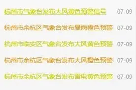 冰雹暴雨下午突袭杭州！幸好刚过五点半它们准时下班了！周末的天气关注一下图片