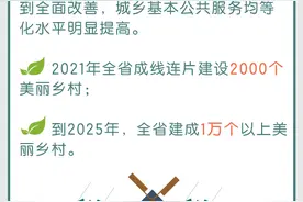 图解丨到2025年建成1万个以上美丽乡村 河北新农村这样建图片