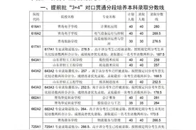 2021年青岛中考分数线：局属公办普高一段线254分图片