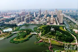 河北海兴：废弃坑塘变身生态公园图片