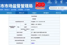 Levi's关联公司因销售不合格产品被行政处罚图片