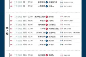 官宣｜中超最新赛程公布图片