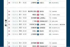官宣｜中超最新赛程公布图片