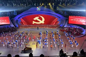 新区学子艺术表演亮相第十四届全国学生运动会开幕式图片