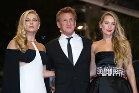 女儿儿子齐上阵，西恩·潘自导自演《国旗日》戛纳首映图片