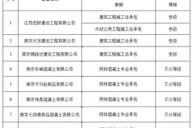 南京发布当地建筑业企业资质动态核查不合格企业公示名单图片