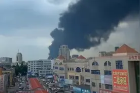 青岛市黄岛区一物流园仓库起火，官方：火势可控，无人员伤亡视频封面