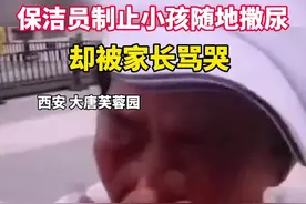 保洁员制止小孩随地撒尿却被家长骂哭，景区：已慰问奖励图片