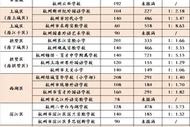 杭州市区民办小学今天摇号 为什么这几所学校派位比这么高？图片