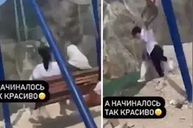 惊险！2名女子在悬崖边荡秋千绳索突然断裂图片