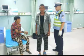 村民下地干活被蛇咬，青岛交警开道火速送医院图片