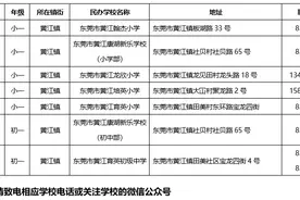 黄江镇民办学校第二轮补录启动，这些学校还有学位图片