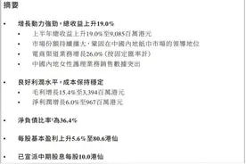 维达上半年营收90.85亿港元，电商业务增长26%图片