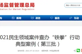 2021民生领域案件查办“铁拳”行动典型案例（第三批）图片