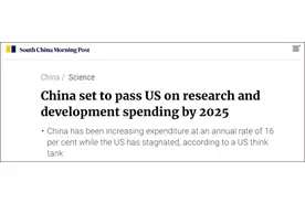 美智库：中国研发经费将于2025年超过美国图片