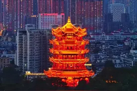 黄鹤楼光影大秀，邀你共拍武昌古城四季美景图片