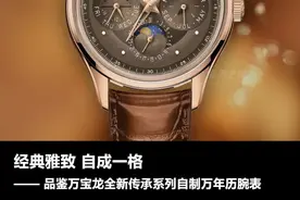 经典雅致 自成一格 品鉴万宝龙全新传承系列自制万年历腕表图片