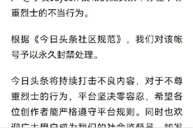 戍边英雄墓碑旁摆Pose博主账号被封禁图片