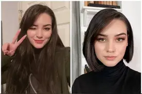 发型对颜值影响有多大？妹子们晒出对比照，整个人气质都变了图片