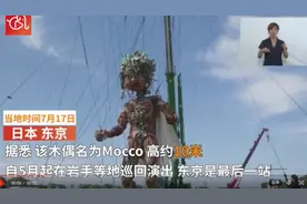 日本为迎奥运展示10米木偶、巨型人脸 你看懂了吗？图片