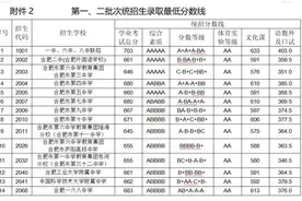 刚刚！合肥一六八联招线：703分！填报这些学校的学生需要参加摇号图片